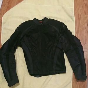 Motorcycle jacket removable hard shell padding